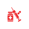 Insulin vial and syringe icon.